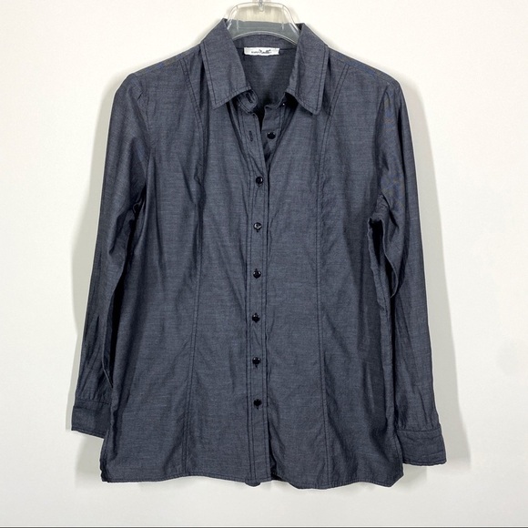 Simply Noelle Tops - Simple Noelle Gray Women’s Shirt Long Sleeves Size M